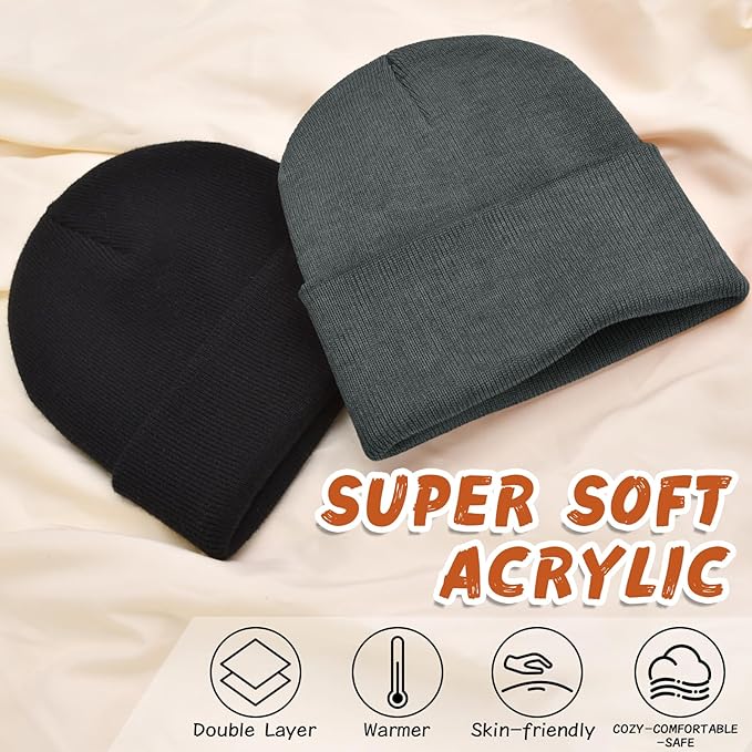 ZOORON Toddler Beanie Baby Beanies for Boys Girls Kids Winter Hats Children Knit Warm Caps 0-12years