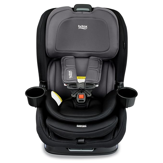 Britax Poplar Convertible Car Seat, 2-in-1 Car Seat with Slim 17-Inch Design, ClickTight Technology, Stone Onyx