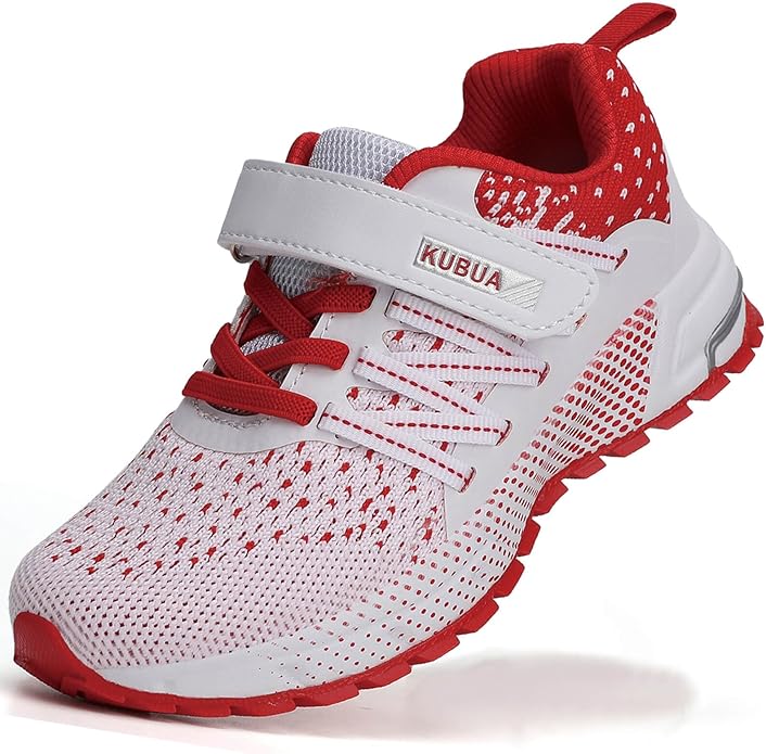 KUBUA Kids Sneakers for Boys Girls Running Tennis Shoes Lightweight Breathable Sport Athletic