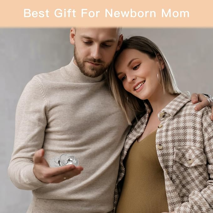 999 Silver Nursing Cups Breathable Design, 999 Silver Nipple Shields Nickle-Free, Silver Nipple Shields for Nursing Newborn Breathable Design