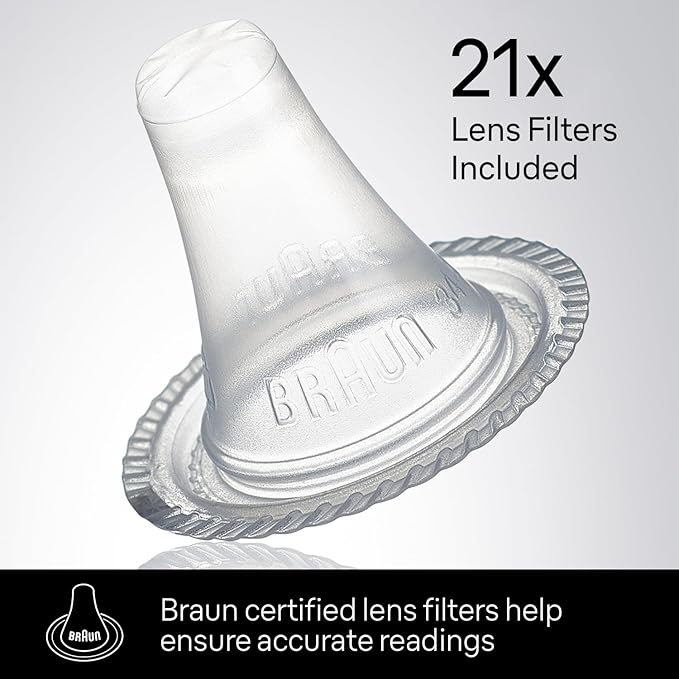 Braun ThermoScan 7+ Connect Digital Ear Thermometer - Family Care App Compatible, Age Precision Technology, Color-Coded Display, No. 1 Brand Recommended by Pediatricians