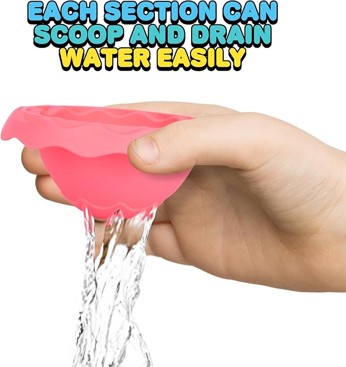 ArtCreativity Stacking Bath Toy for Toddlers – 7-Piece Nesting Mold Free Bath Toy with Drainage Holes – Fun Baby Bathtub Toy – Pastel Color Sensory Toy