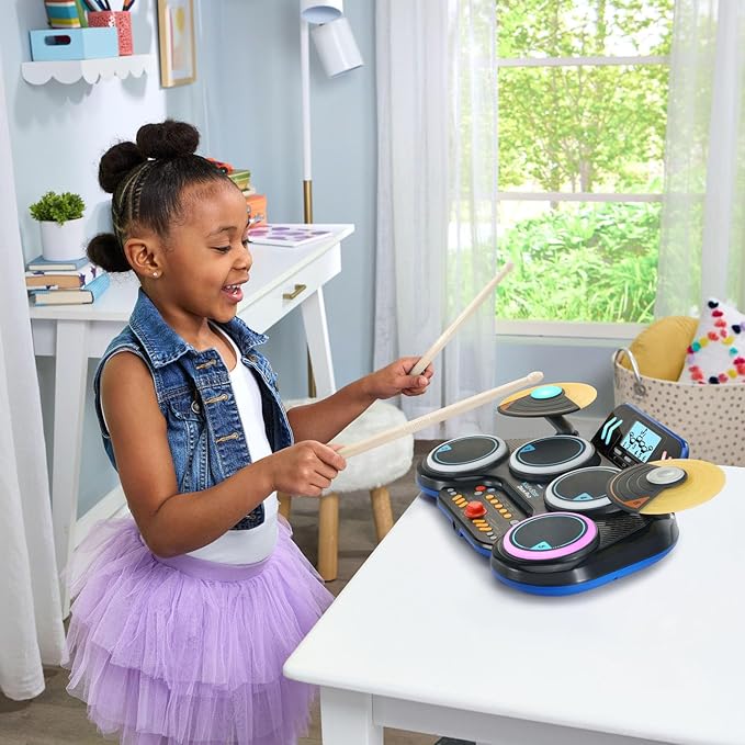VTech Kidi Star Drum Pad, Black