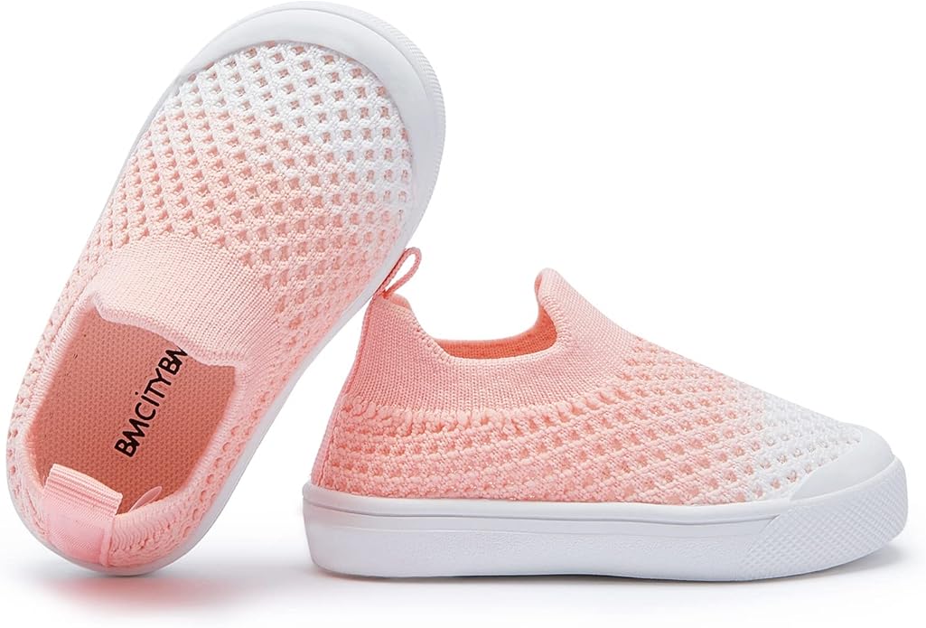 BMCiTYBM Baby Sneakers Girls Boys Lightweight Breathable Mesh First Walkers Shoes 6-24 Months