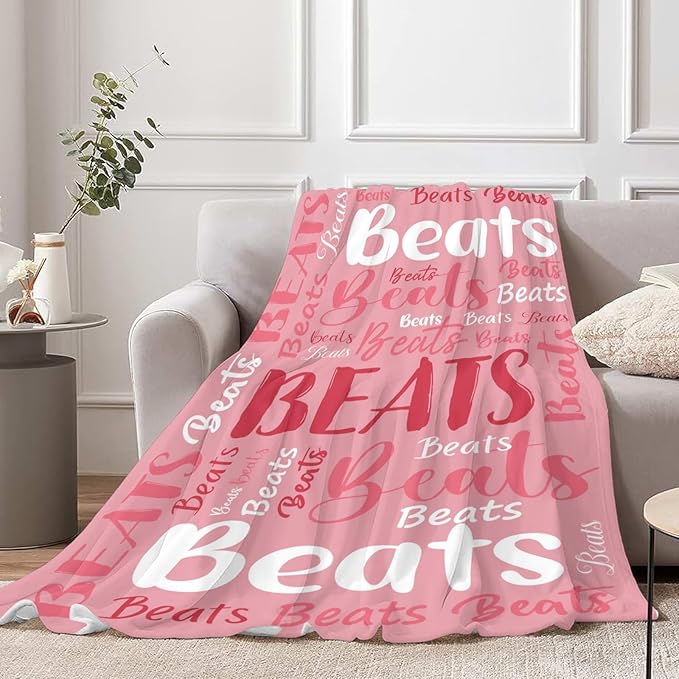 Personalized Custom Baby Blanket with Name for Girls Boys Kids Customized Flannel Blanket for Bed Nursery Room Baby Stroller