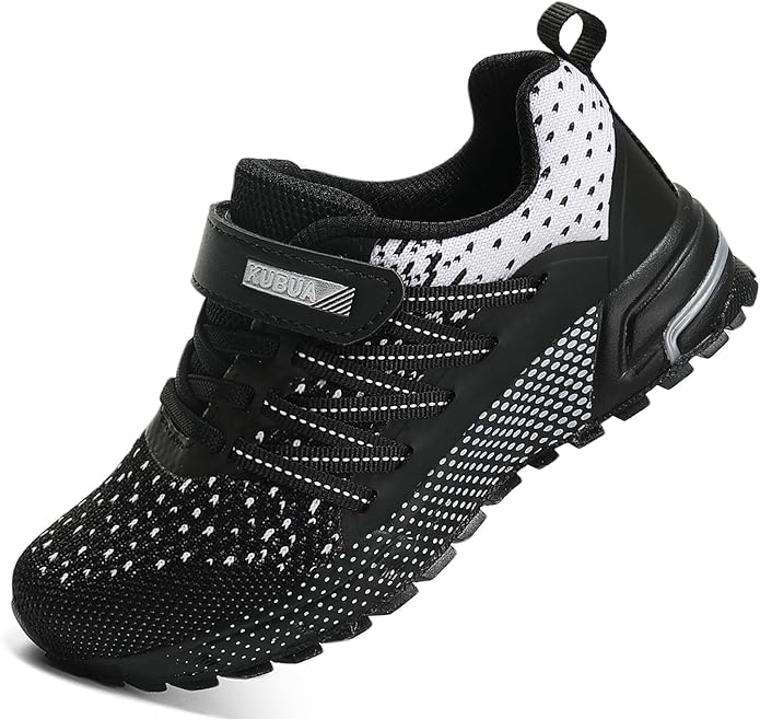 KUBUA Kids Sneakers for Boys Girls Running Tennis Shoes Lightweight Breathable Sport Athletic