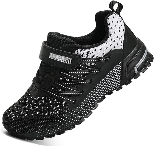 KUBUA Kids Sneakers for Boys Girls Running Tennis Shoes Lightweight Breathable Sport Athletic