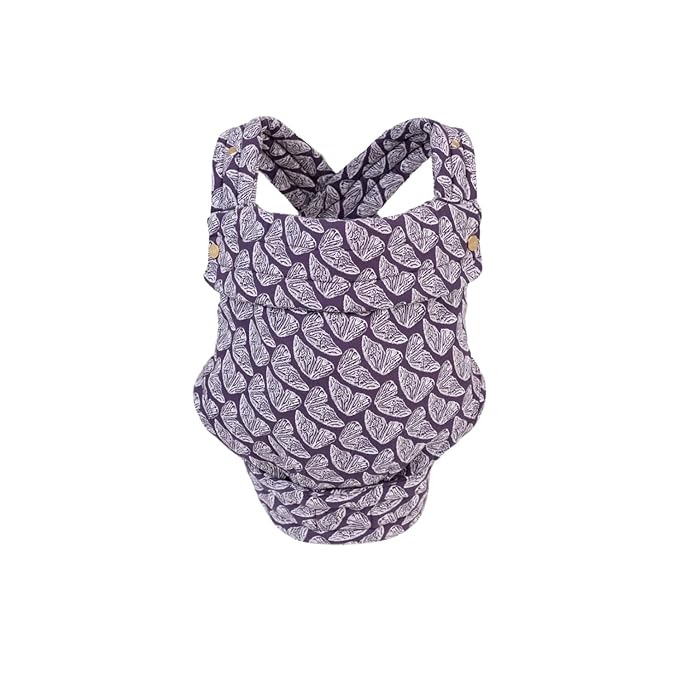 Mabē Monarch Ergonomic Baby Carrier – Premium Cotton Soft Structured Newborn to Toddler Carrier with Hip-Healthy Design, 3 Carry Positions (7-35lbs), Lightweight & Breathable, (Violet Wings)