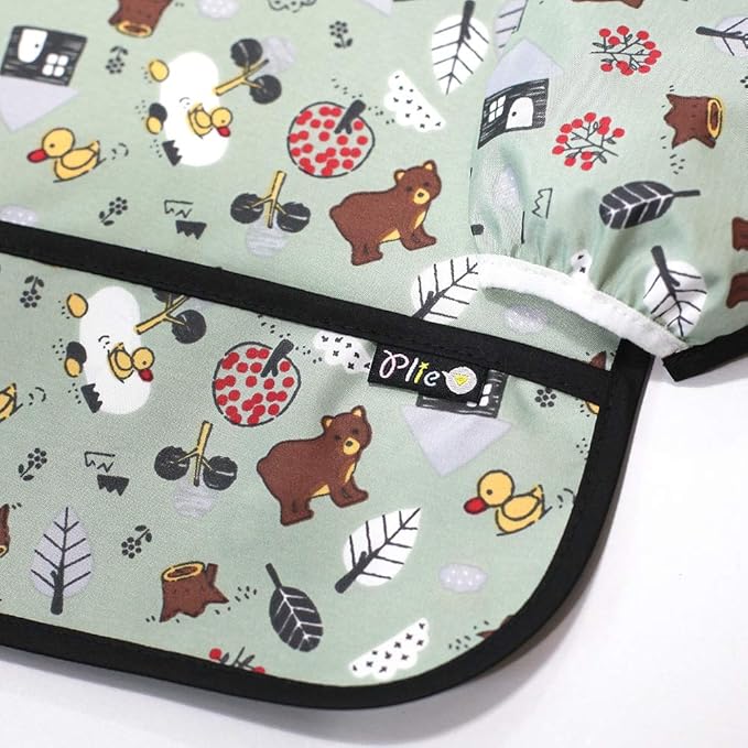 Long Sleeve Waterproof Bib for Toddlers – Feeding Smock for Baby Mealtime, Self-Feeding, Painting & Messy Play, BPA-Free