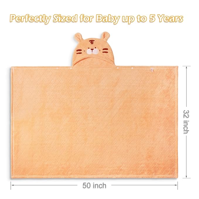 Toddler Bath Towel Baby Bath Towels Hooded Kids Towel for Boy Girl 0-5 Year, 2-Pack Thick Absorbent Toddler Towels Hooded Baby, Large 50''x32'' Soft Hooded Baby Bath & Hooded Towels