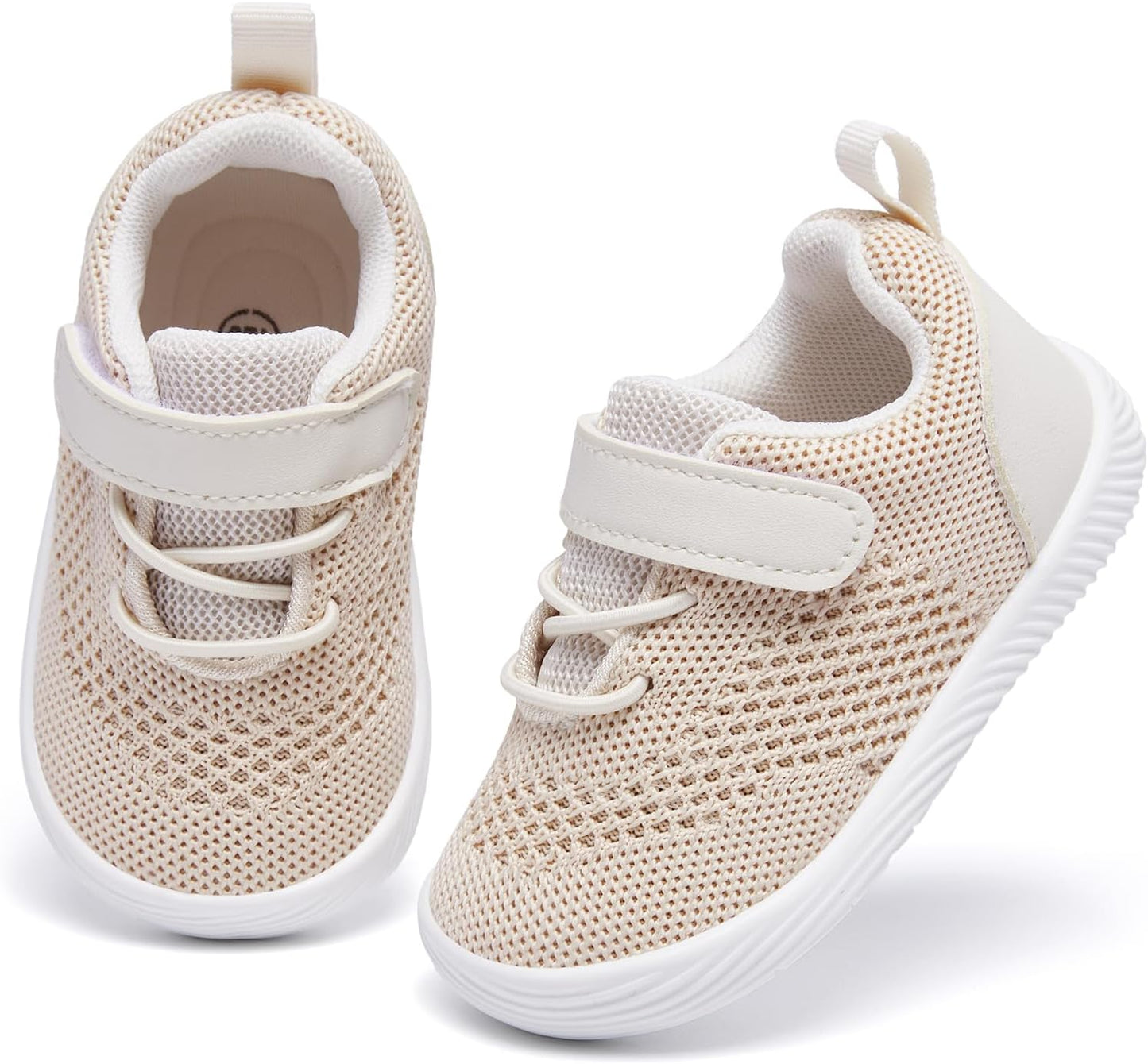 MORENDL Toddler Sneakers Baby Boys & Girls Barefoot Shoes Lightweight Breathable Walking Running Tennis Athletic Sport Shoes