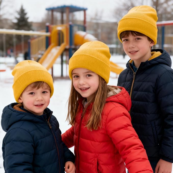 ZOORON Toddler Beanie Baby Kids Beanies Warm Winter Hat Knit Skull Cap for Boys & Girls Soft Children Infant Hat