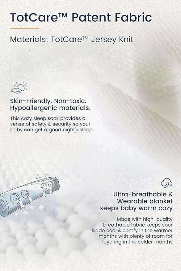 TotAha Toddler Sleep Sack 2T-4T, Soft Wearable Blanket Baby Sleep Bag, Light 0.5 TOG or Medium-weight 1.0 TOG Sleeping Sacks