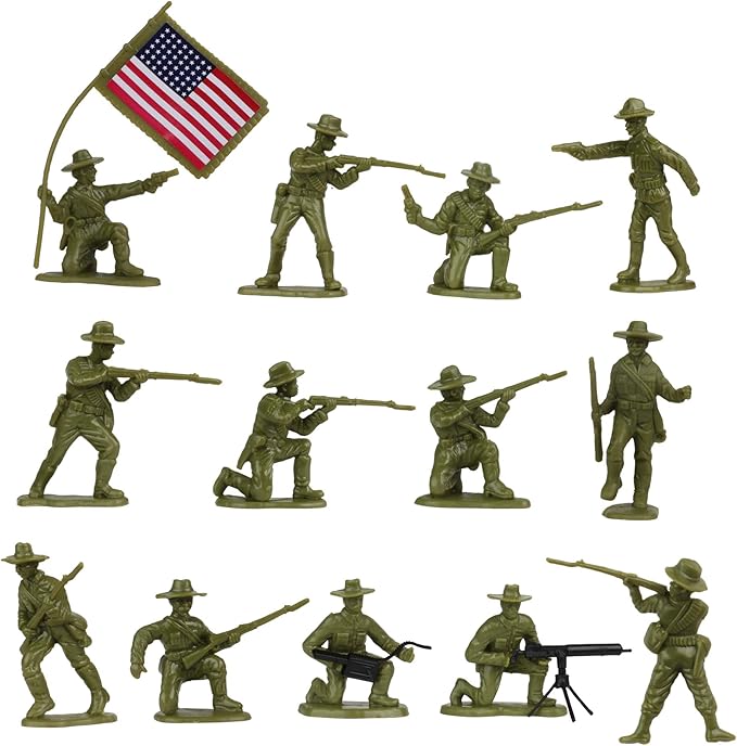 BMC Border Wars US Army vs. Mexican Villistas - 34pc Soldier Figures