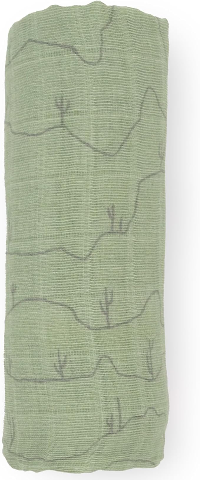 Little Unicorn Premium Cotton Swaddle Baby Blanket | Breathable Fabric | for swaddling, Play, Nursing & More (Cactus Lines)