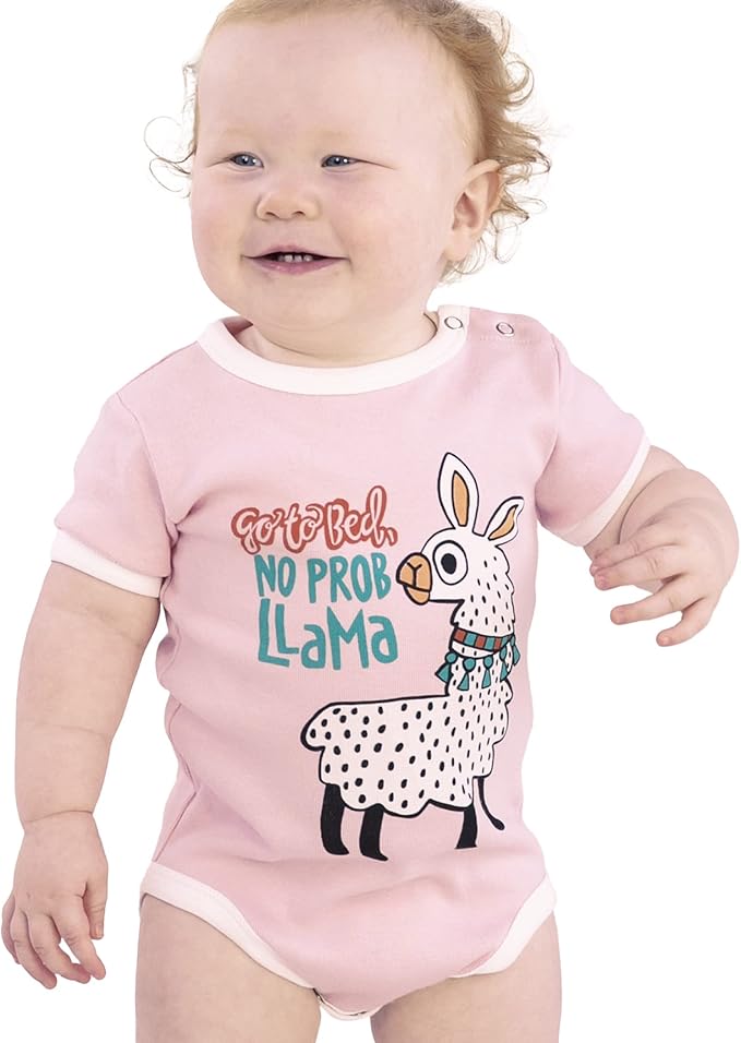 Lazy One Cute Unisex Baby Bodysuit, Cute Animal Designs, 6-18 Months