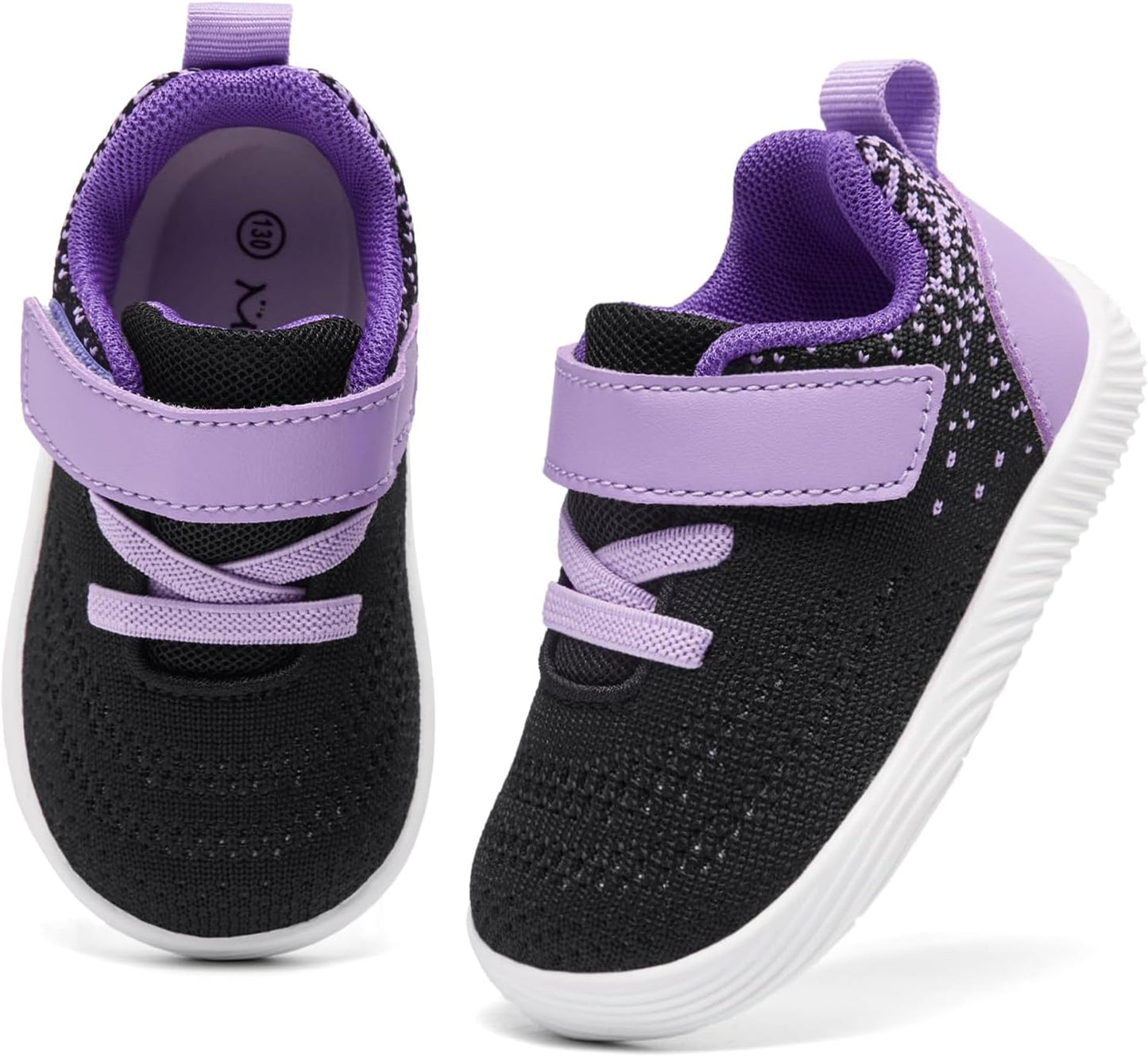 MORENDL Toddler Sneakers Baby Boys & Girls Barefoot Shoes Lightweight Breathable Walking Running Tennis Athletic Sport Shoes