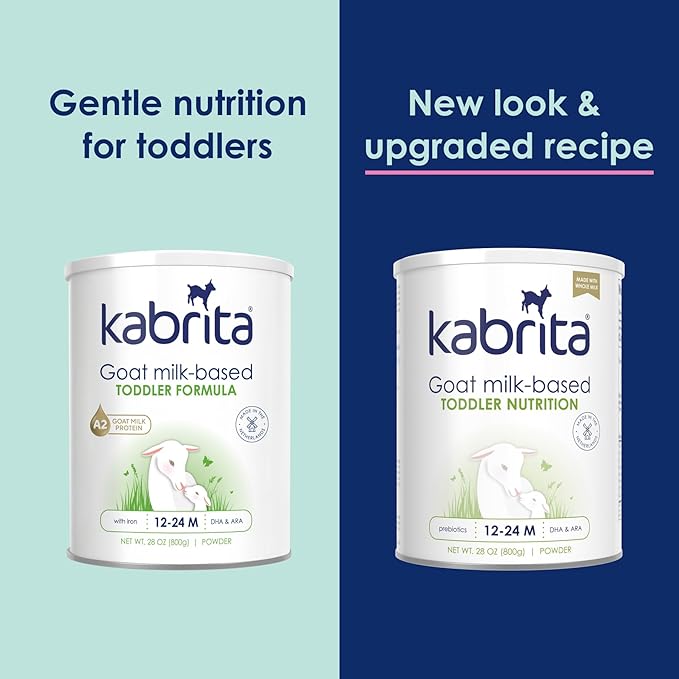 Kabrita Goat Milk-Based Toddler Nutrition Drink, 12–24 Months, Gentle & Easy to Digest, Clean Label Project Certified, Supports Gut Health, Immunity & Brain Development 28oz