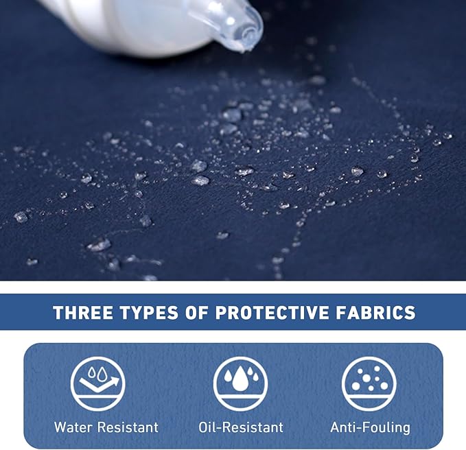 Rubber Wood Gliding Rocking Chair for Nursery, Velvet Frabic Rocking Chair Glider Rocker with Arm Rest, Padded Cushion for Living Room Bedroom Reading Room, 280lbs Weight Capacity, Blue