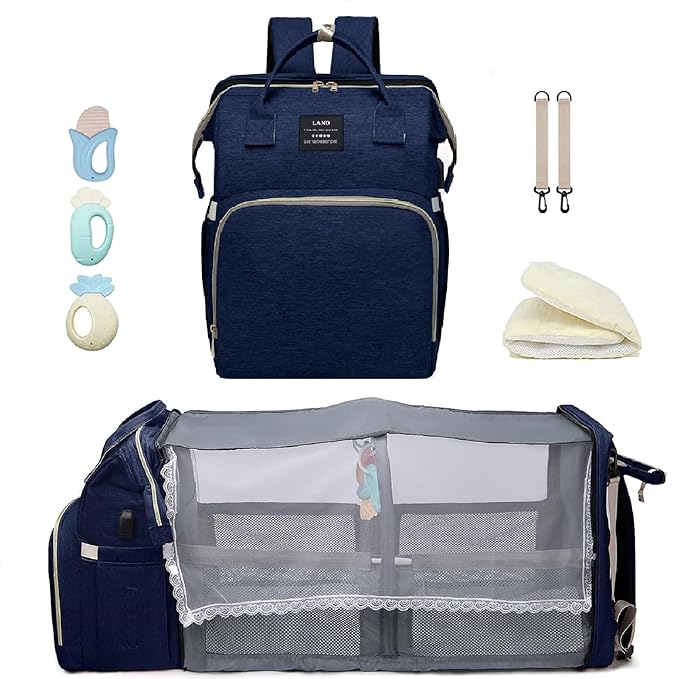 Diaper Bag with Changing Station,Diaper Bag Backpack,Diaper Bag,Large Capacity,900d Excellent Oxford(Ungrade Blue