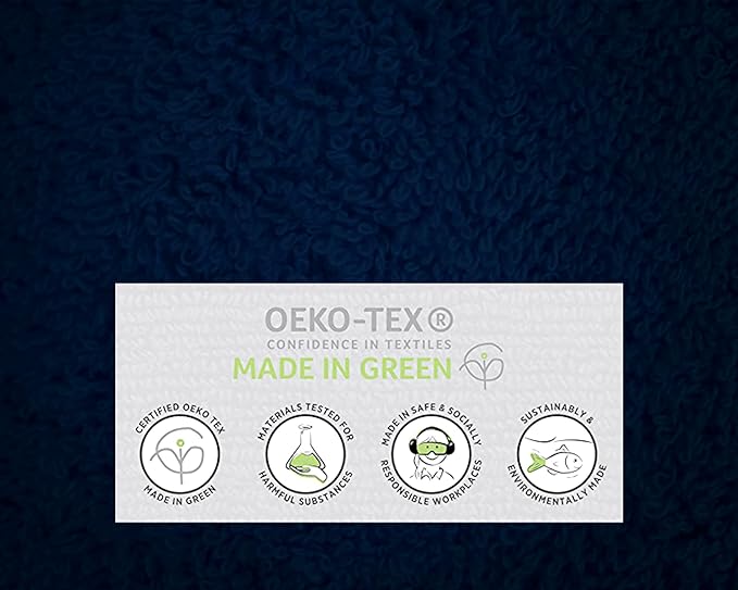 100% Cotton Luxury Bath Sheets - Pack of 2 (35" x 70") | Super Soft, Quick-Dry & Highly Absorbent Towels for Bathroom, Home, Spa & Gym (Navy Blue)