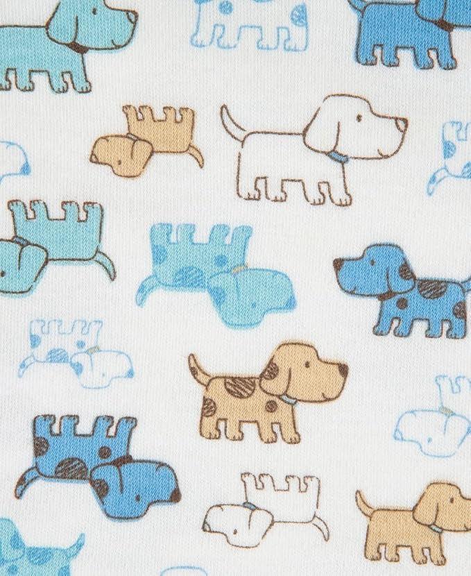 Little Me Blankets for Baby Boys' Cute Puppies Swaddling Receiving Blanket