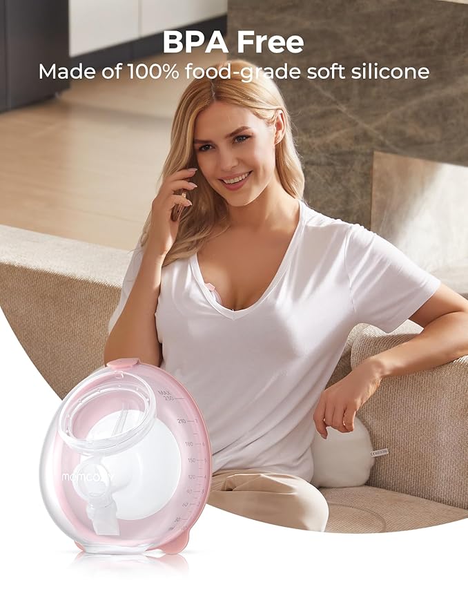 Momcozy Original V1 Pro/V2 Pro Breast Pump Replacement Accessories,Full Set Collector Max 7.8oz, with Double-Sealed Flange 24mm, 1PC