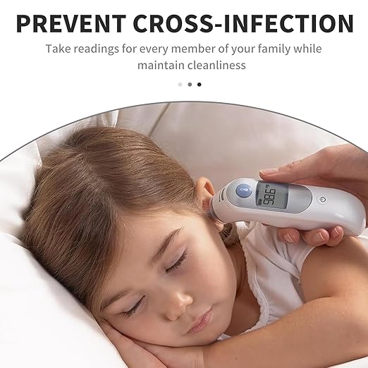 200 Counts Thermometer Ear Covers, Ear Thermometer Probe Covers, Lens Filters/Refill Caps for All Braun Ear Themometer Models, BPA Free Digital Disposable Ear Thermometer Covers