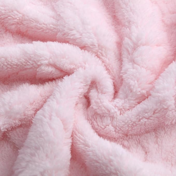 Ultra Soft Fleece Baby Blanket,Swaddle & Receiving Blankets for Newborn Infant, Lightweight Breathable Nursery Nap Blanket for Crib Stroller, for Girls Heart Checkered 30"x40" Light Pink