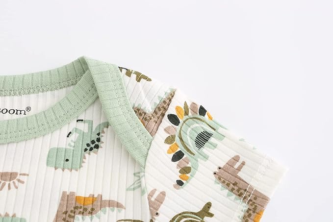 Kiddiezoom Newborn Baby Unisex Cotton One-Piece Bodysuits Baby Gift 5-Pack Baby Clothes