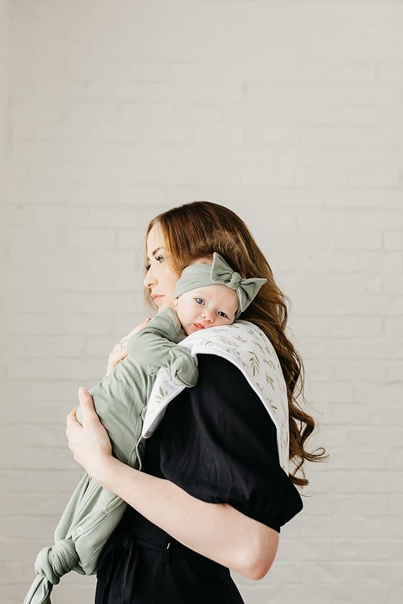 Copper Pearl Premium Baby Burp Cloths - 3-Pack Large Cotton Burp Cloths, Extra Soft Spit Up Rags with 3 Absorbent Layers, Perfect for Baby Boy and Baby Girl Gifts (21" x 10" Size, Haven Set)