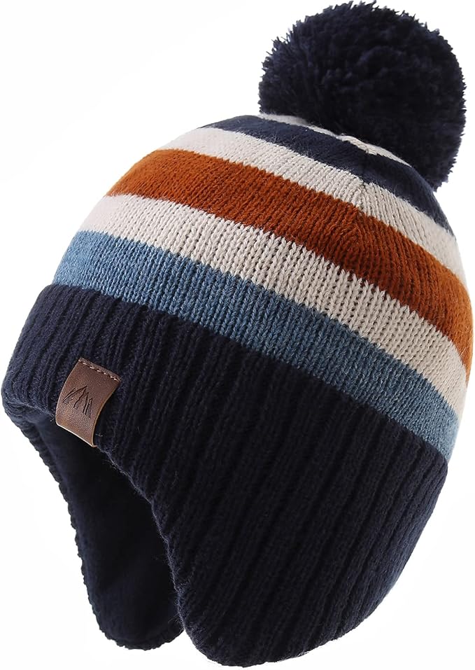 Moon Kitty Baby Boys Hats Toddler Beanies for Boys Winter Fleece Winter Hat Boys