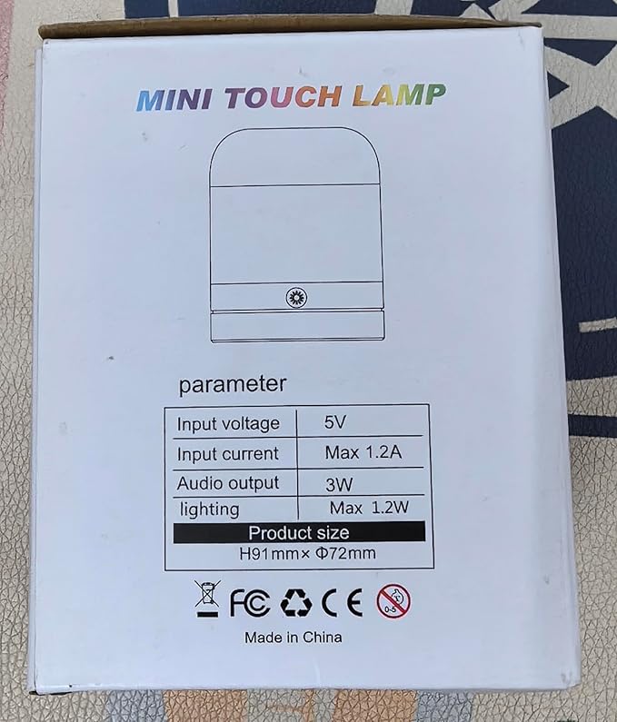 ELITUN Nursery Night Light for Kids,13 Colors RGB Dimmable Small Lamp,Portable Stepless Dimming Small Touch Lamp for Bedroom, Color Changing LED Touch Light