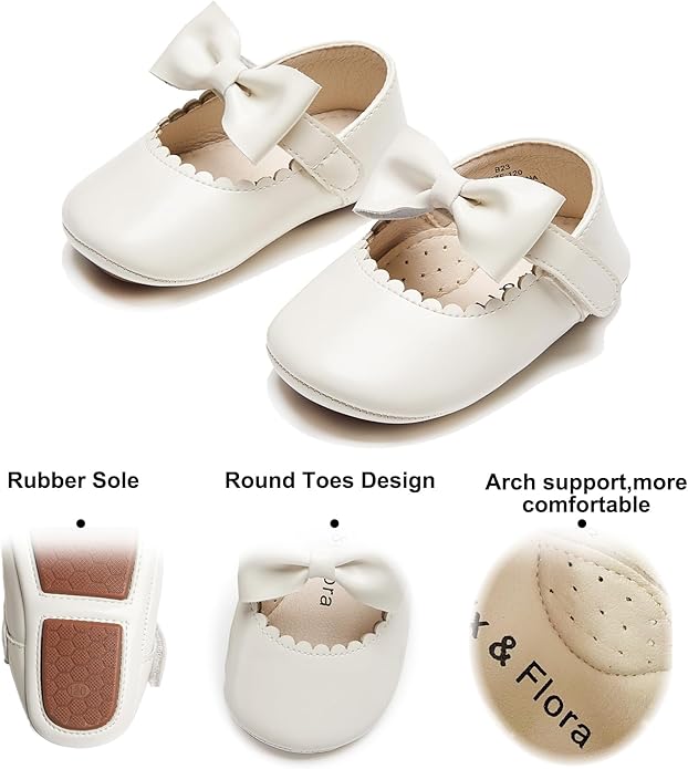 Soft Sole Baby Shoes - Infant Baby Walking Shoes Moccasins Rubber Sole Crib Shoes