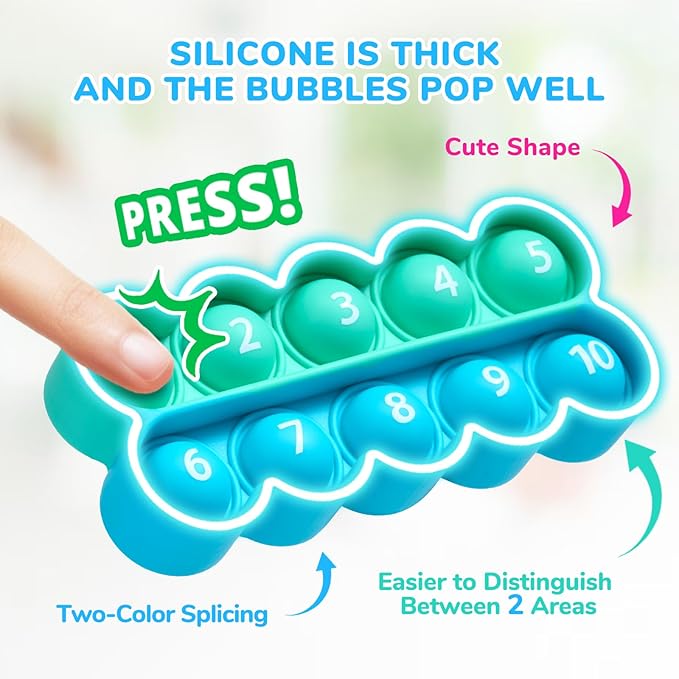 Joycat Ten-Frame Math Learning Tools for Elementary-8 Ten Frames and 20 Task Cards Math Counting Games with for Preschool Kindergarten Classroom Learning Activities Kids Ages 3-5