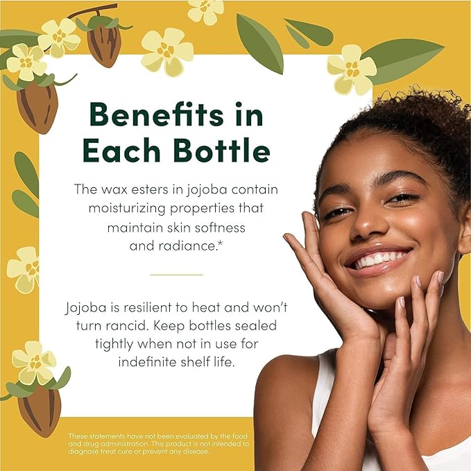 HobaCare Jojoba Baby Oil with Pump Dispenser – 100% Pure Natural Unrefined Unscented Cold-Pressed Jojoba Oil for Baby Hair, Infant Skin, Cradle Care & Body Moisture (4.22 fl oz)