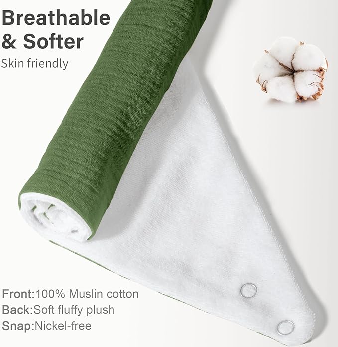Muslin Baby Bibs,Soft Triangular Baby Bandana Drool Bibs for Baby Boy Girl,Solid Colors Bib for Drooling Teething