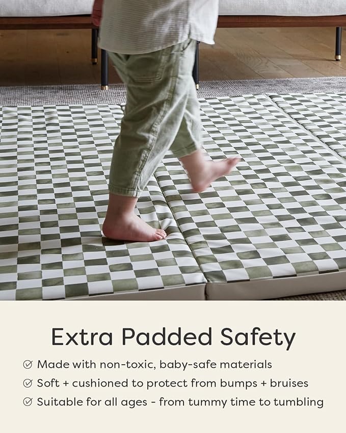 House of Noa Foldable Baby Tumbling Mat – Foldable Kids Play Mat | Durable, Stylish, and Cushioned Design