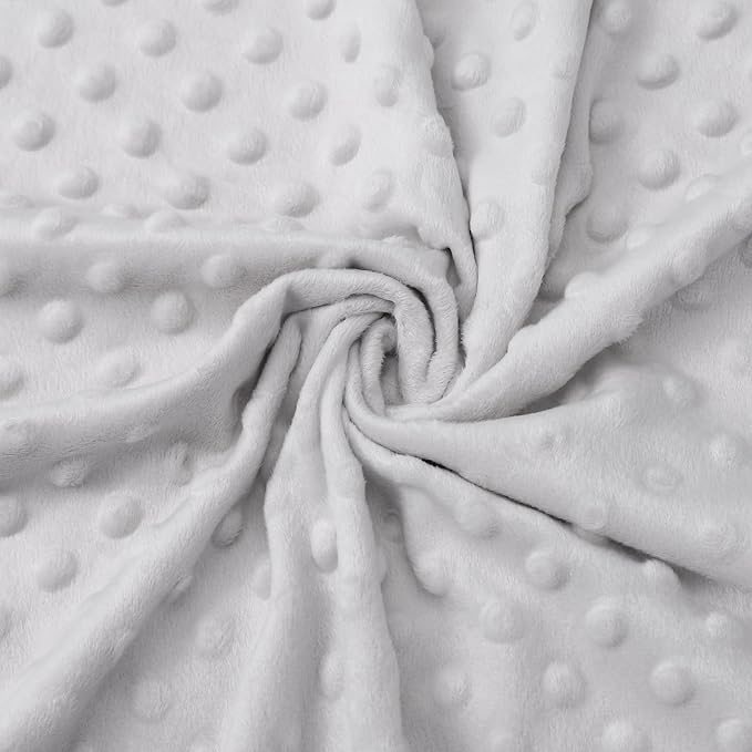 Baby Blankets for Unisex Boys Girls - Super Soft Clouds Rainbow Nursery Minky Blankets, 30 x 40 Inch Dotted Fleece Backing, Printed Bed Throws Newborn