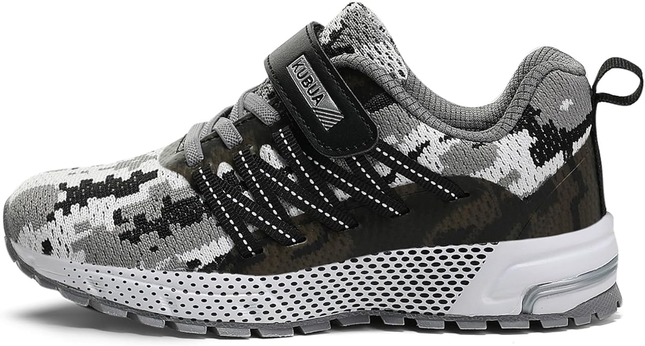 KUBUA Kids Sneakers for Boys Girls Running Tennis Shoes Lightweight Breathable Sport Athletic
