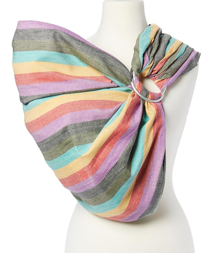 Hip Baby Wrap Ring Sling Baby Carrier for Infants and Toddlers - Beautiful, 100% Soft Cotton Baby Wraps Carrier for Babies 8-35 lbs - Perfect Baby Shower Gifts Moms and Dads - Nursing Cover (Reef)