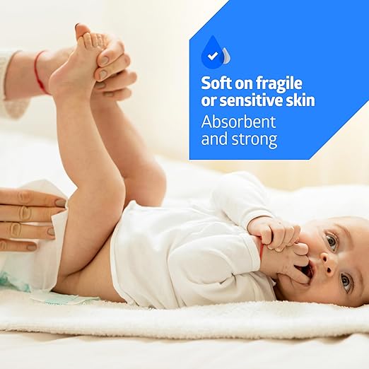 Medline Ultrasoft Dry Baby Wipes, Gentle Disposable Cleansing Cloths, 1,200 Count, Dry Wipe Size is 7 x 13 inches, Great for Sensitive Skin and can be used as Baby Washcloths, Incontinence Wipes