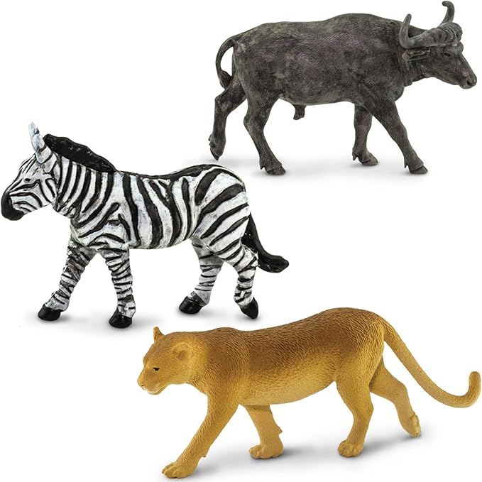 Safari Ltd. South African Animals TOOB - 9 Figurines of Elephant, Lion, Giraffe, and More - Educational Toy Set for Boys, Girls and Kids Ages 3+