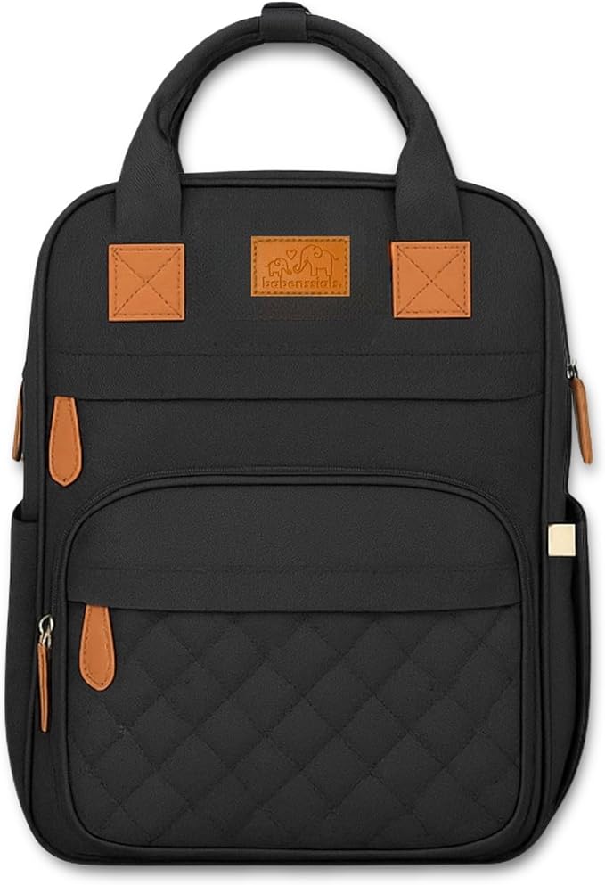 Large Diaper Bag Backpack with Changing Station, USB Charging Port, Insulated Pockets, Mosquito Net & Sun Shade – Waterproof Large Capacity Travel Diaper Bag for Moms & Dads