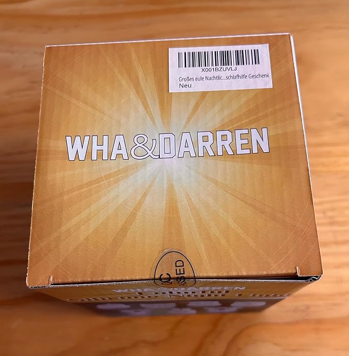 WHA&DARREN Large Owl Night Light for Kids,Cute Baby Night Light, Silicone Bedside Lamp, Sleep Lights, Eye Caring, Adjustable Brightness & Color, Time Setting, Touch+Remote Control