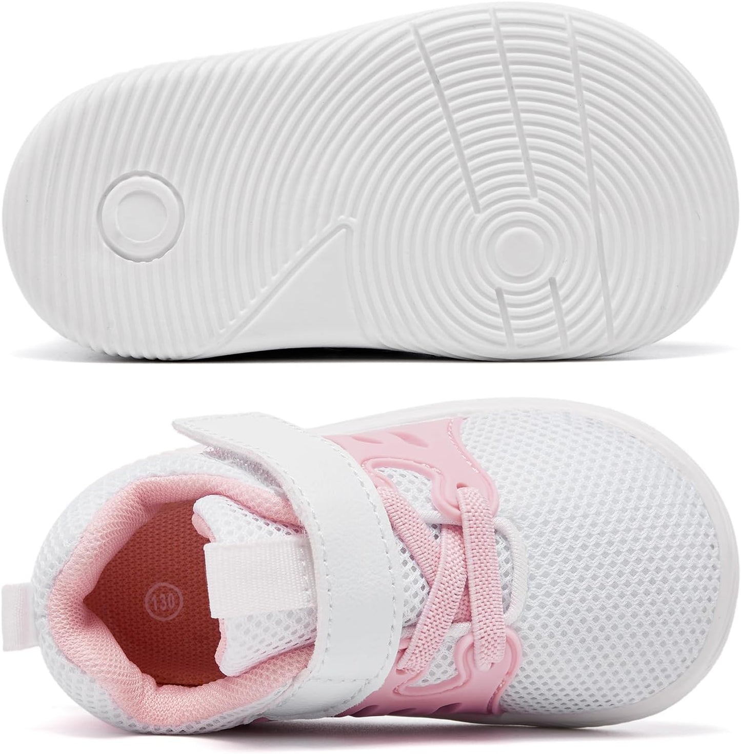 MORENDL Toddler Sneakers Baby Boys & Girls Barefoot Shoes Lightweight Breathable Walking Running Tennis Athletic Sport Shoes