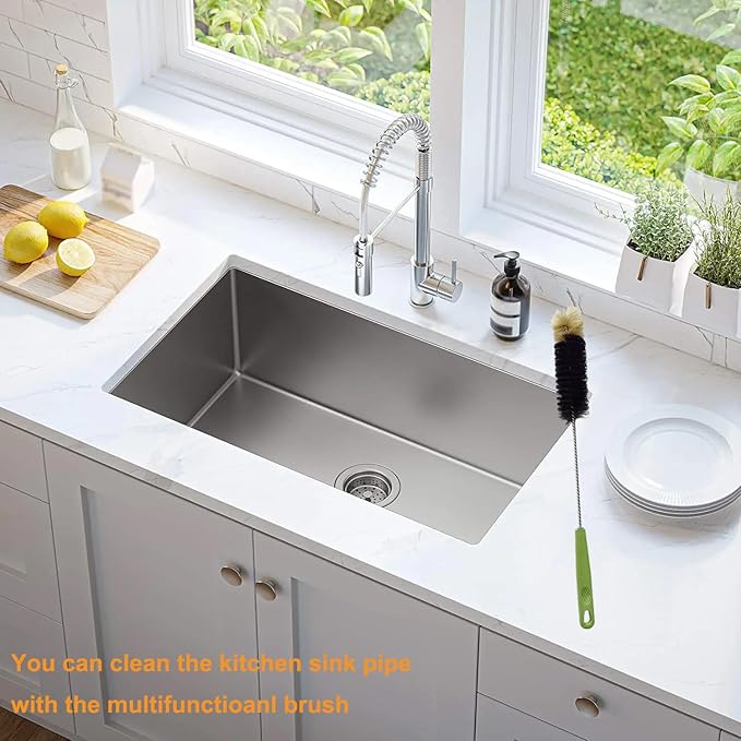 16" Water Bottle Brush for Cleaning, Dokpod Long Handle Bottle Cleaner Brush, Narrow Bottles Scrubber Brushes, Hummingbird Feeder Cleaning Brushes, Cup Cleaner Brushes, for Meat Grinder, for Pipe