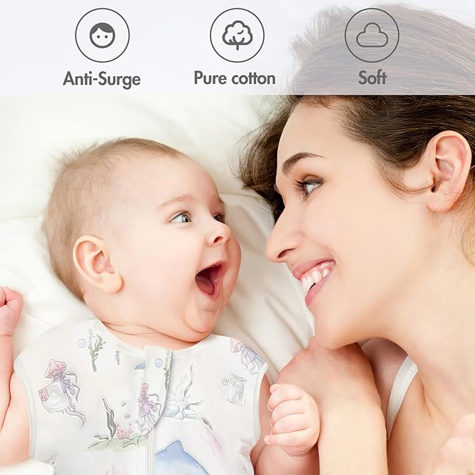 2-Pack Baby Transitional Swaddle Sleep Sack - Arms Up Swaddle 6-9 Months for Baby Boys, Newborn Sacks with Cuff Removable & 2-Way Zipper, Blue Dolphin Cotton Sleep Sack