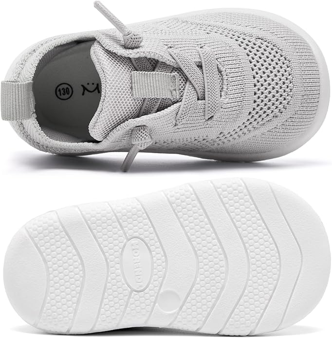 MORENDL Toddler Shoes Baby Walking Sock Shoes Infant Sneakers 0-4 Years Boy Girl Barefoot Tennis Shoe Non-Slip Brethable