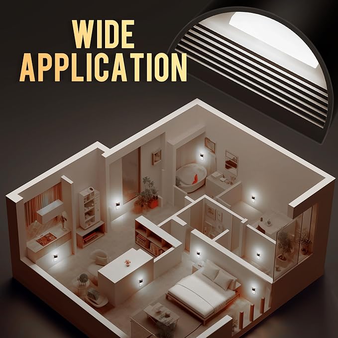 DORESshop LED Night Light[4 Pack], Night Lights Plug into Wall, 3 Level Brightness Adjustable Plug in Night Light, Dusk to Dawn Sensor, Nightlights for Adults, Bedroom, Bathroom, Hallway, 5000K